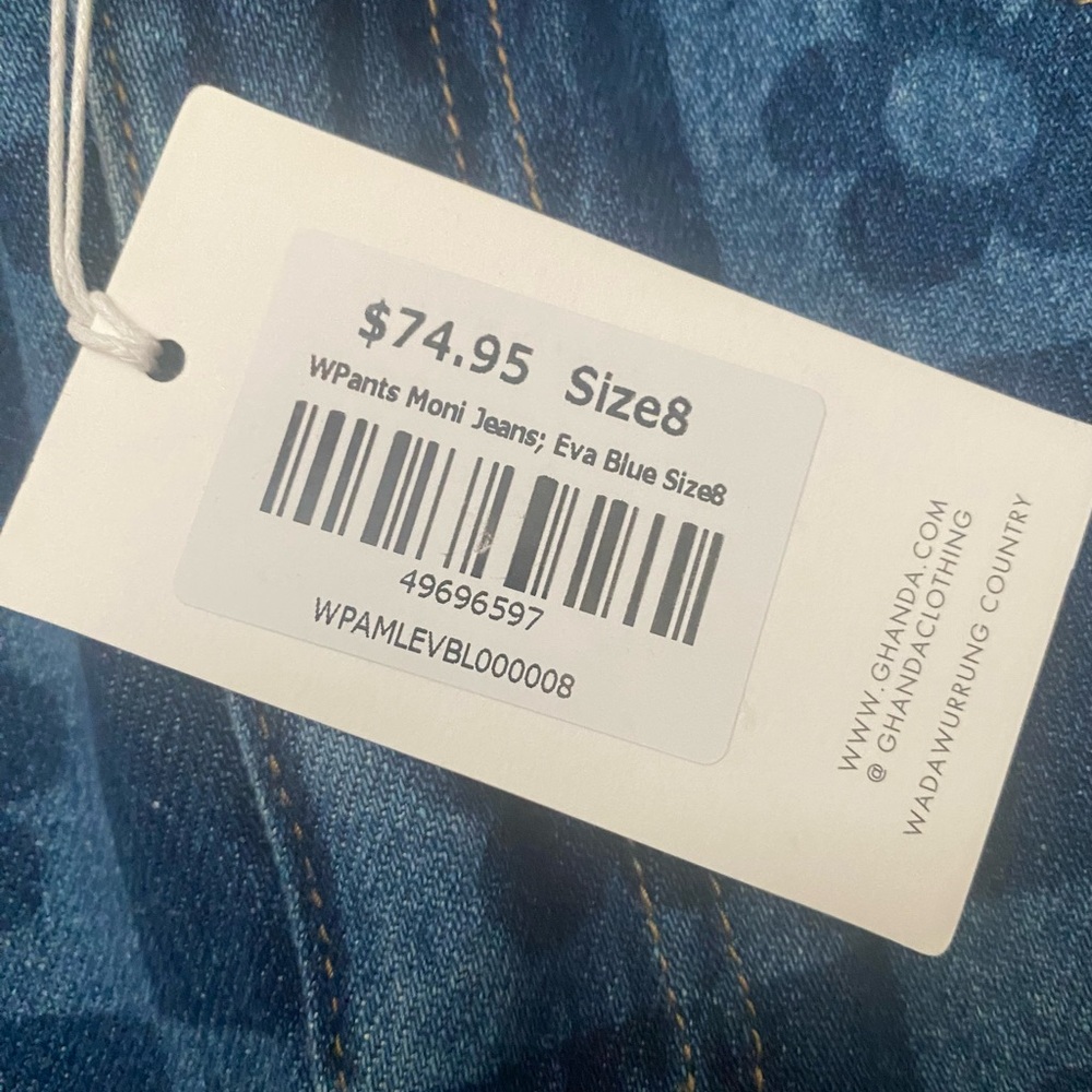 Retro checkered loose fit wide leg jeans!! - Picture 8 of 10